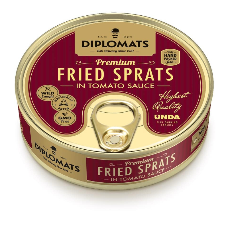 Diplomats Fried Sprats Tomato CAN – 240g