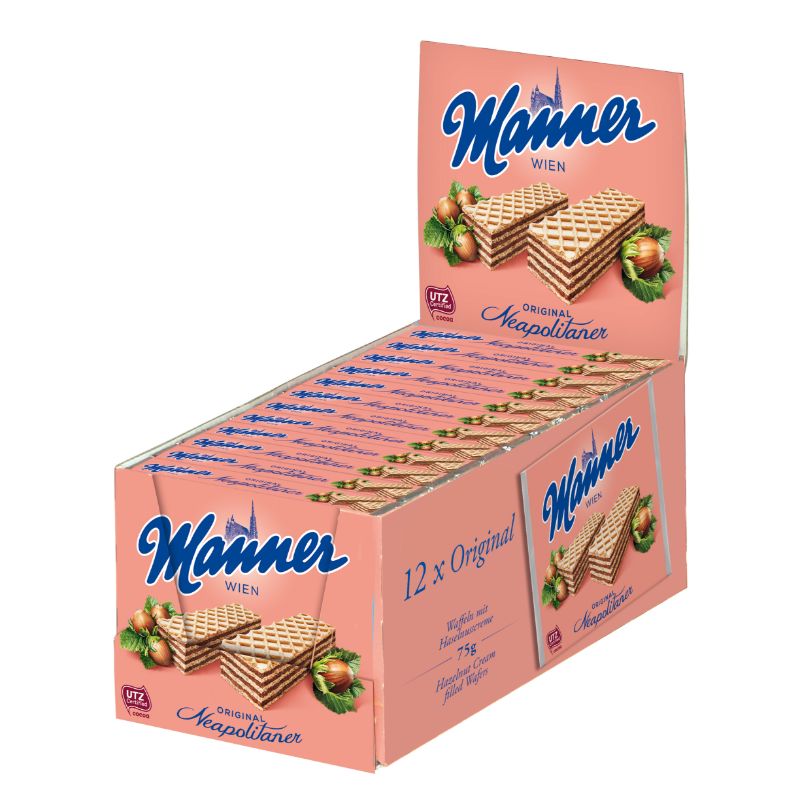 Manner 427 Neapolitaner Hazelnut Wafers crt 75g 1