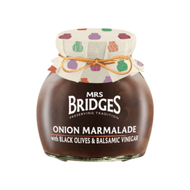Mrs Bridges Onion Marmalade Black Olive Balsamic