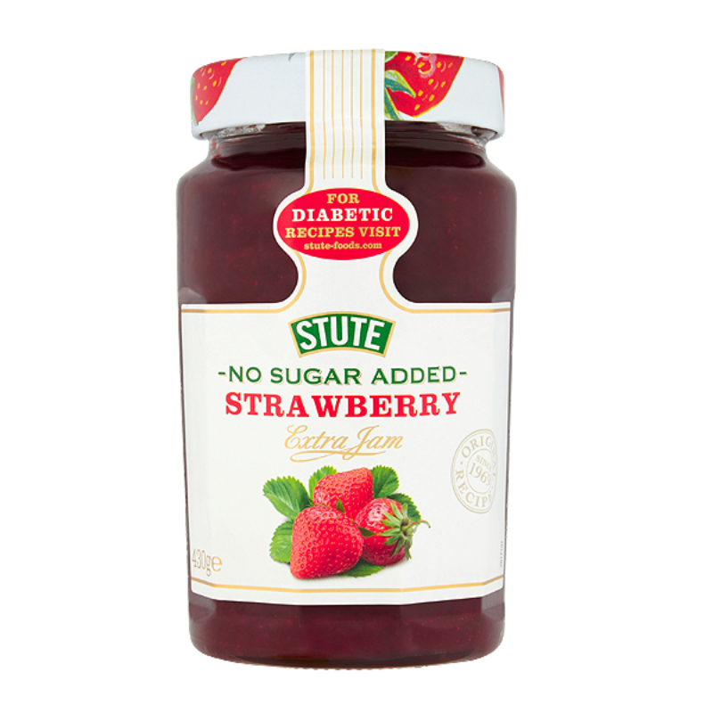 Stute No Sugar Added Strawberry Jam 6 1