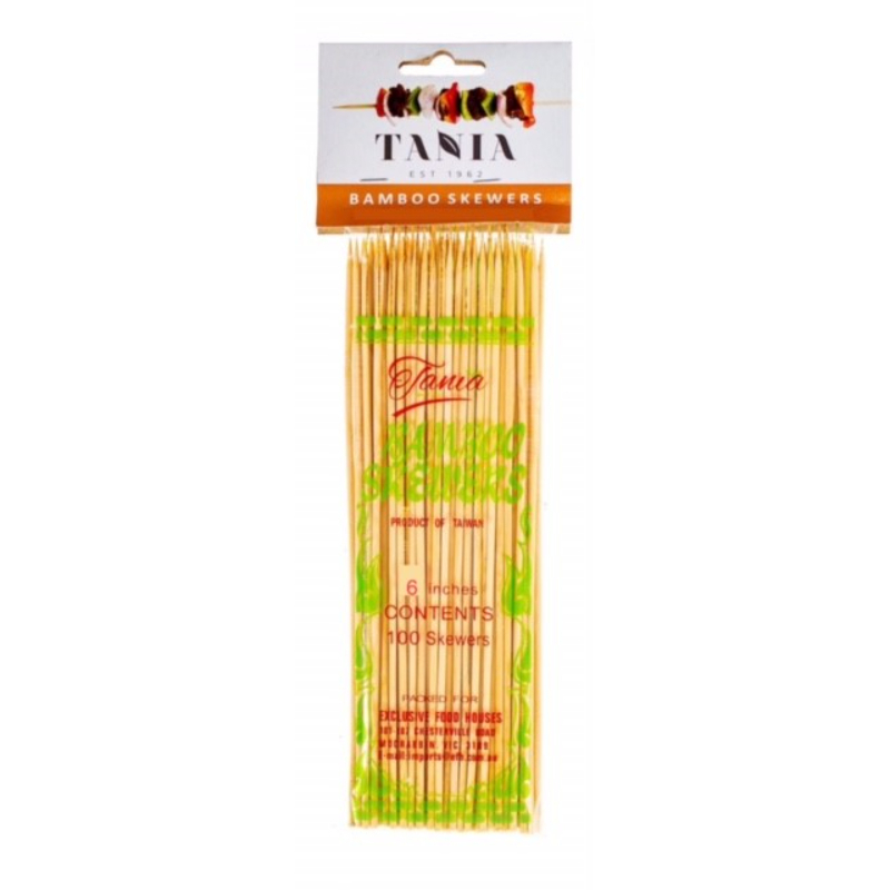 Tania Bamboo skewers 6 inch