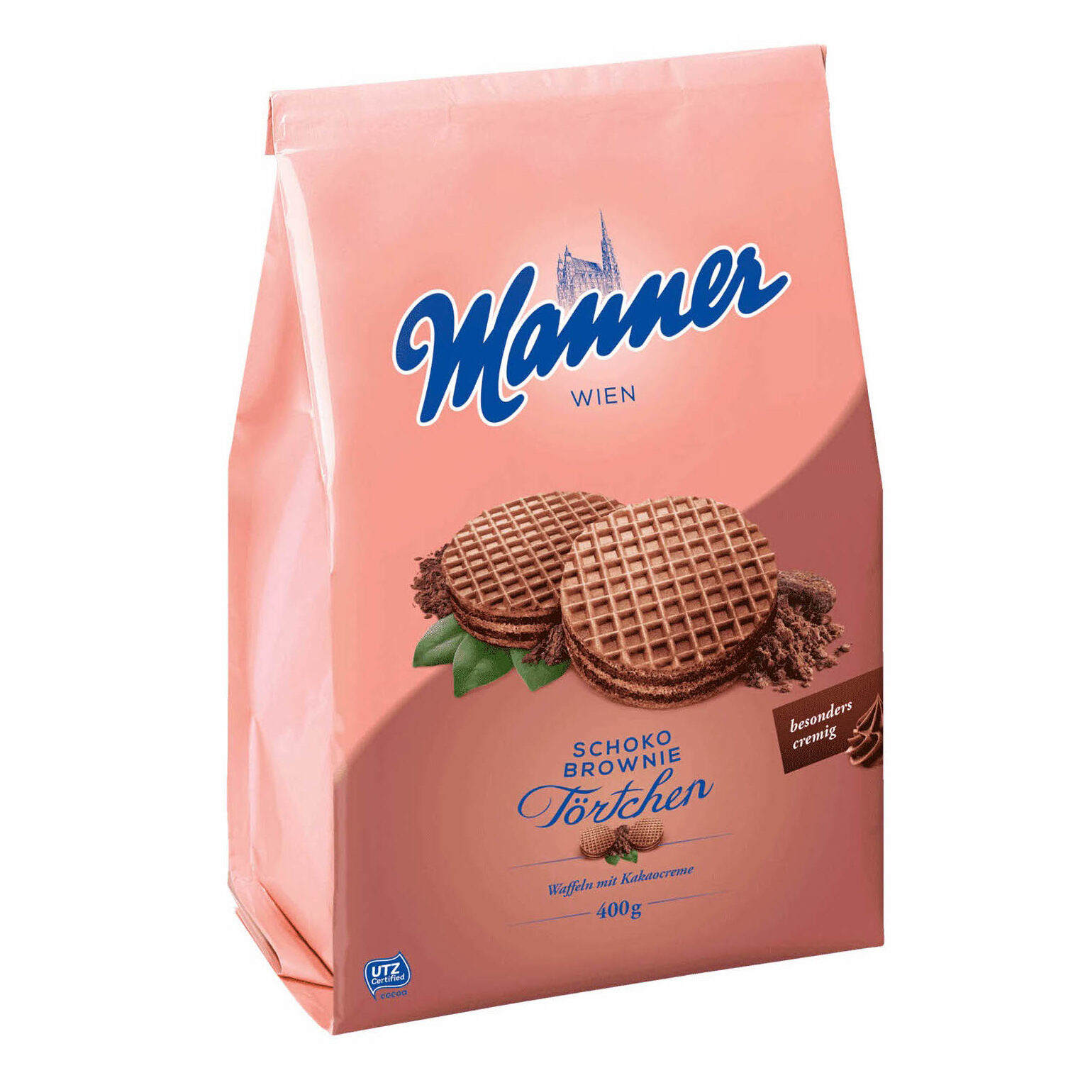 manner wafer tartlets tortchen choco brownie 400 g