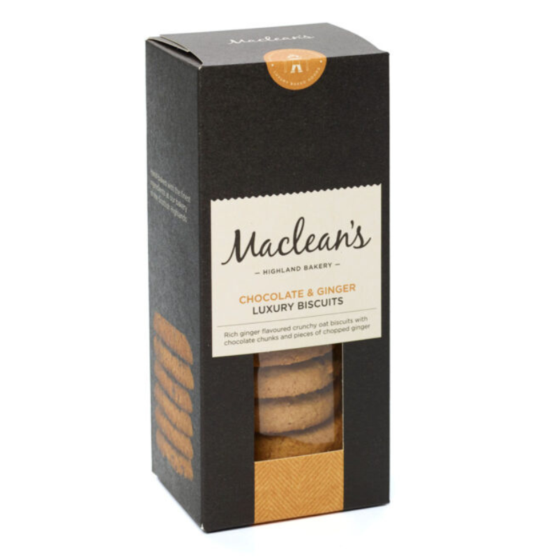 Maclean's Chocolate & Ginger Biscuits 150g