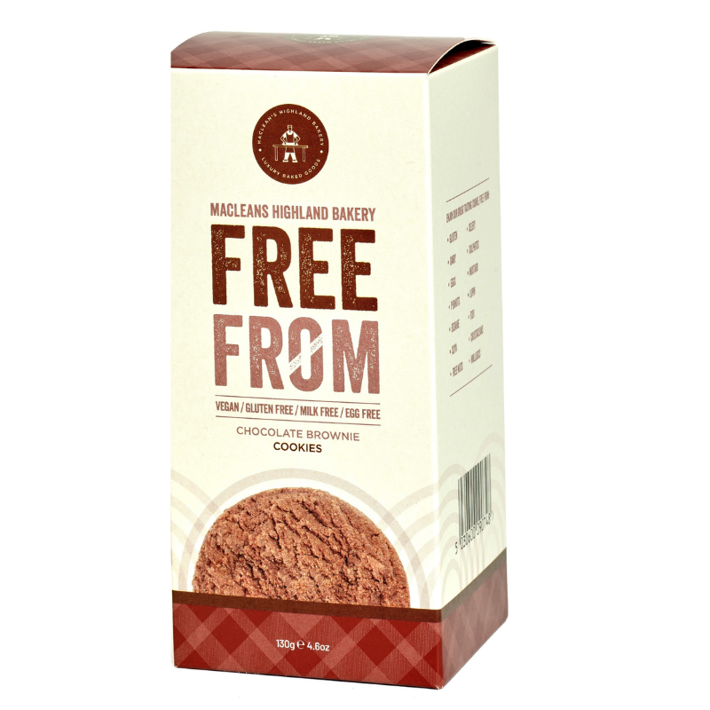 Maclean's 'FREE FROM' Chocolate Brownie Cookies 130g