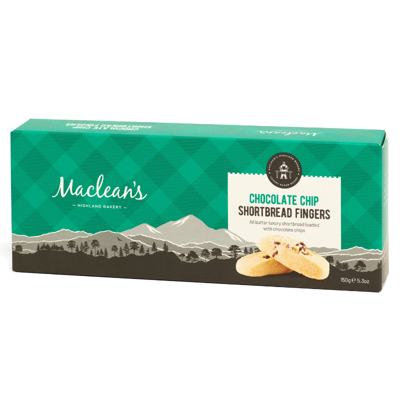 Maclean's Shortbread Fingers Chocolate Chip 150g