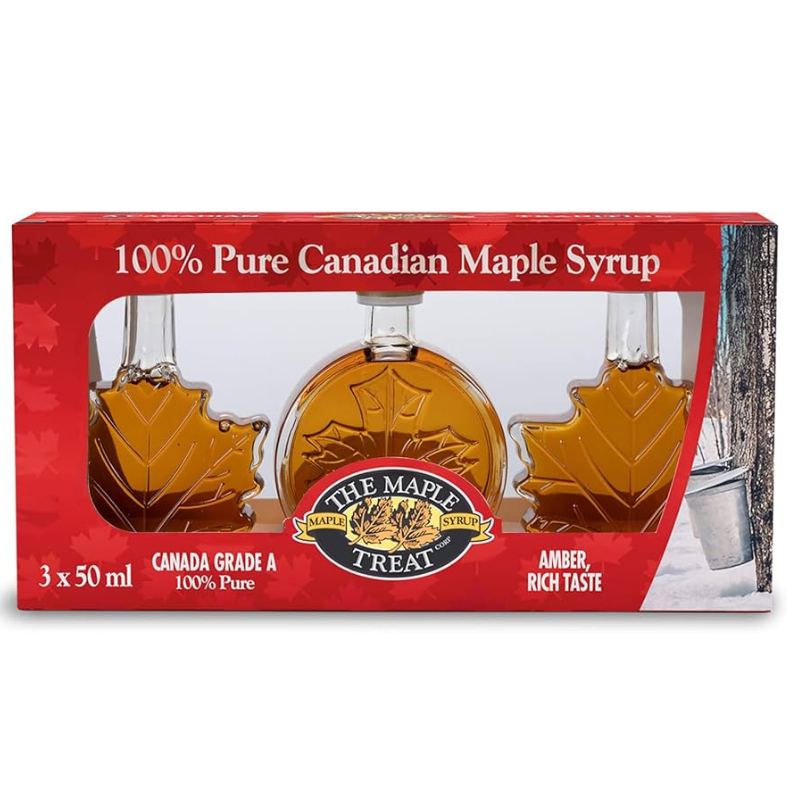 Maple Treat Pure Maple Syrup Gift Box 3 x 50ml