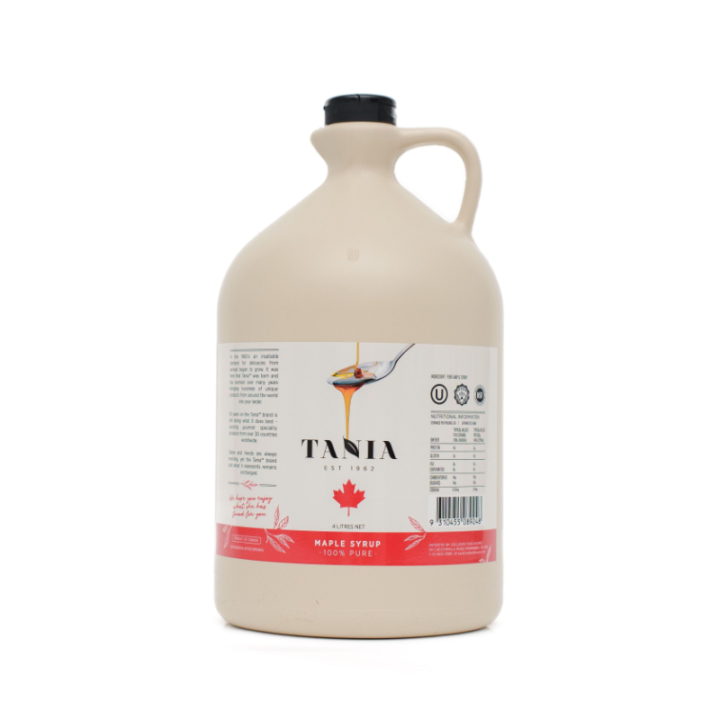 Tania Pure Maple Syrup 4ltr