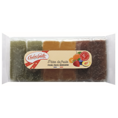 Chabert Pates de Fruit 6 Bites (Plum, Tangerine & Strawberry) 180g