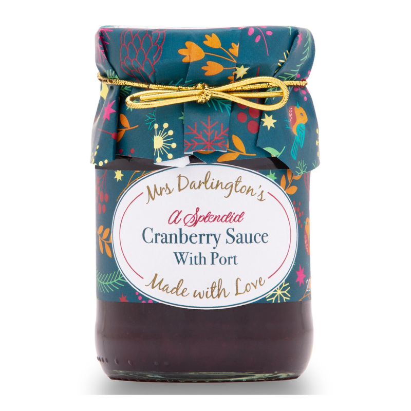 Mrs Darlington's Cranberry Sauce with Port (Gold tie)