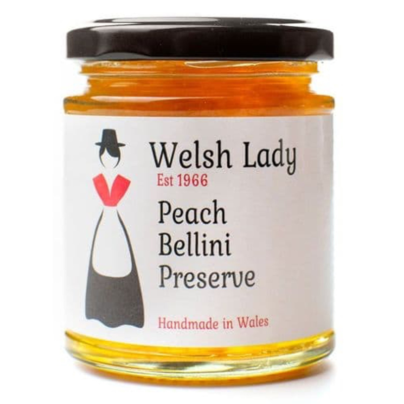 Welsh Lady Peach Bellini Preserve 227g