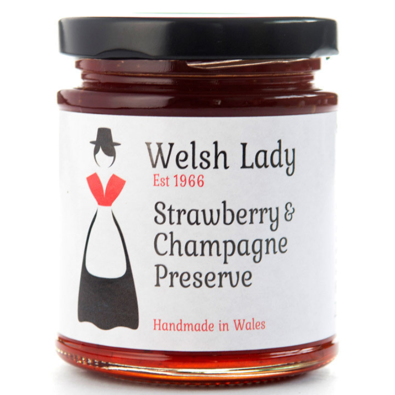 Welsh Lady Strawberry & Champagne Preserve 227g