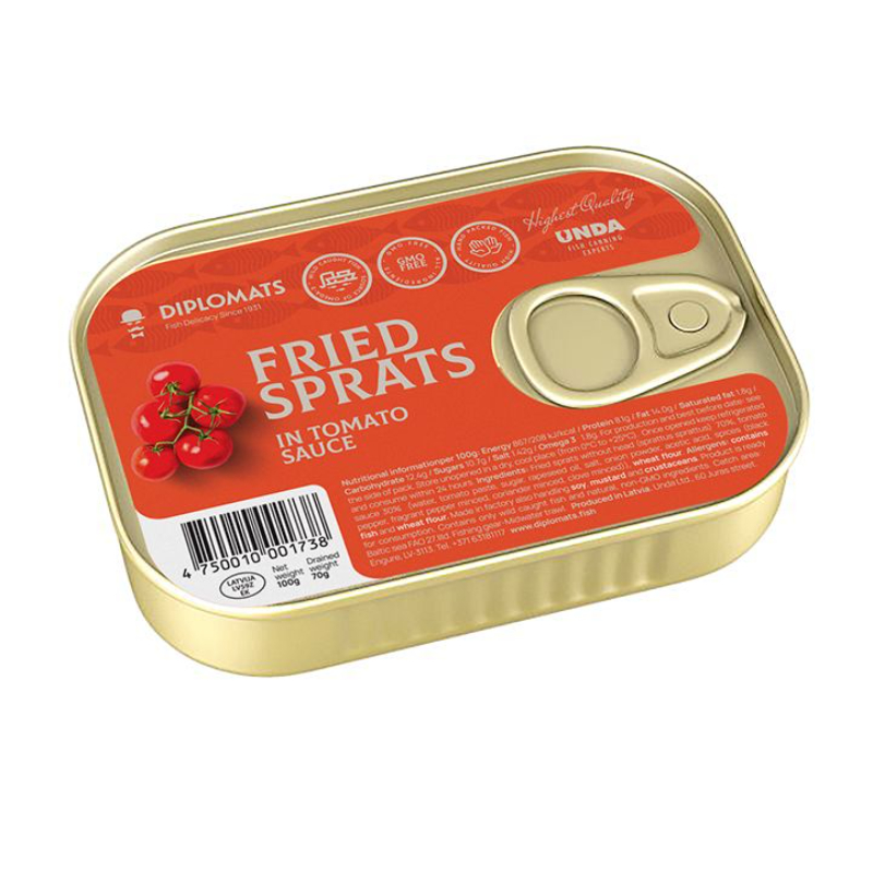 Fried Sprats in Tomato Sauce 100g